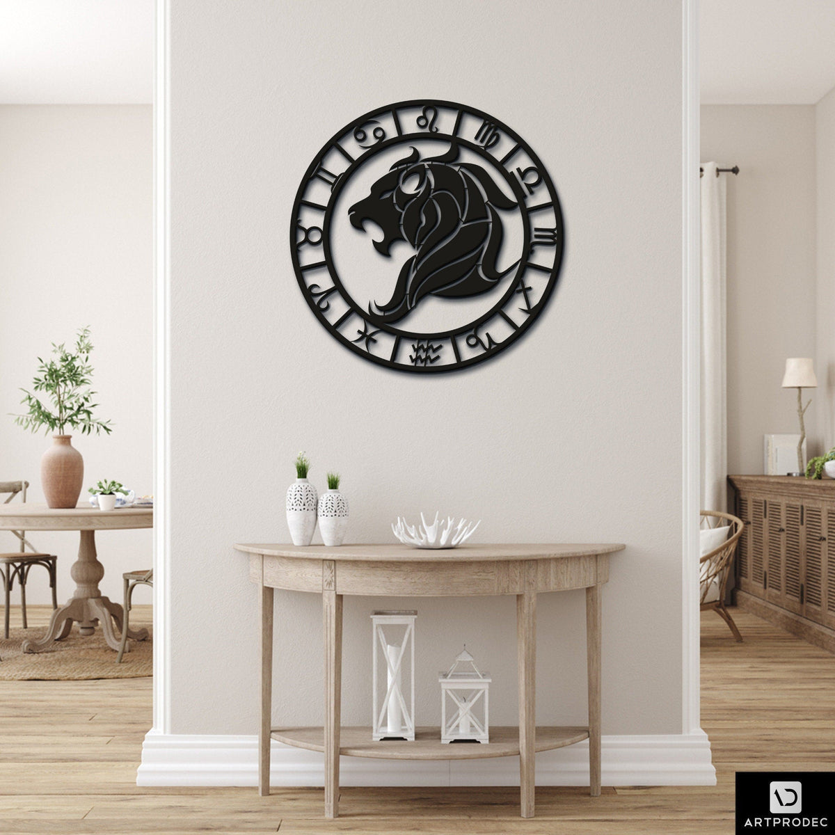 Horoscope Metal Wall Sign Metal Wall Hanging Gift For Her Metal Wall Decor Horoscope Art Horoscope Wall Design