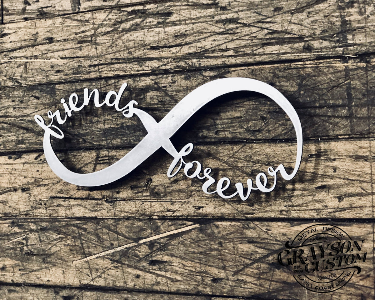 Friends Forever Infinity Sign Wedding Anniversary Housewarming Christmas Gift Housewarming Love Gift Decor