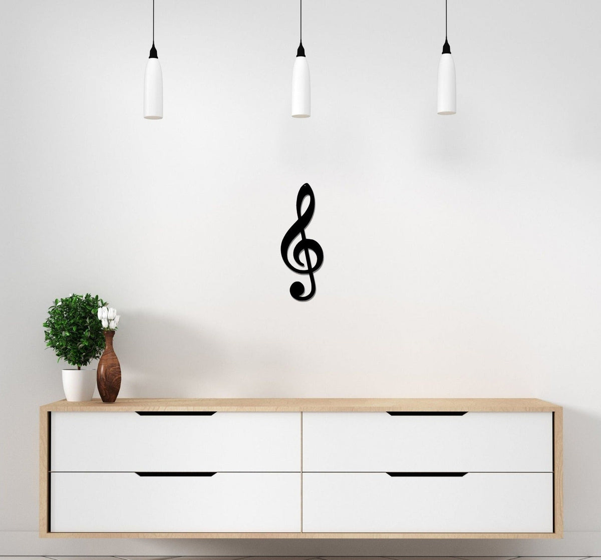 Treble Clef Music Room Decoration Music Wall Sculpture Music Lover Gift Ideas Gift For Musician