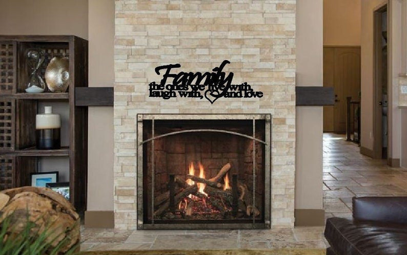 Family The Ones We Live With Laugh With And Love Metal Monogram Metal Wall Decor Metal Quote Housewarming Gift Christmas Gift