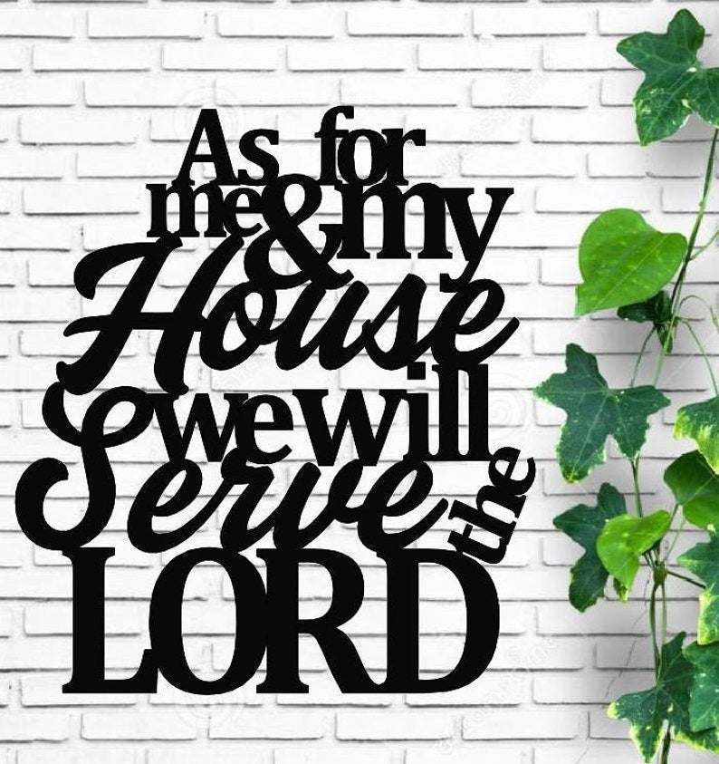 Scripture Metal Quote Bible Verse Metal Wall Decor Housewarming Gift Metal Quote