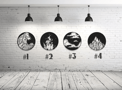 Four Elements Metal Wall Decor Housewarming Gift Alternative 4 Elements Metal Wall Sign Farmhouse Wall Decor