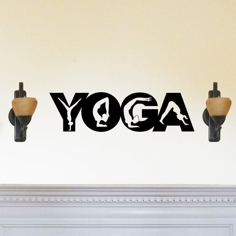 Yoga Metal Wall Sign Yoga Breathe Yoga Poses Yoga Studio Decor Yoga Decor Yoga Gift Idea