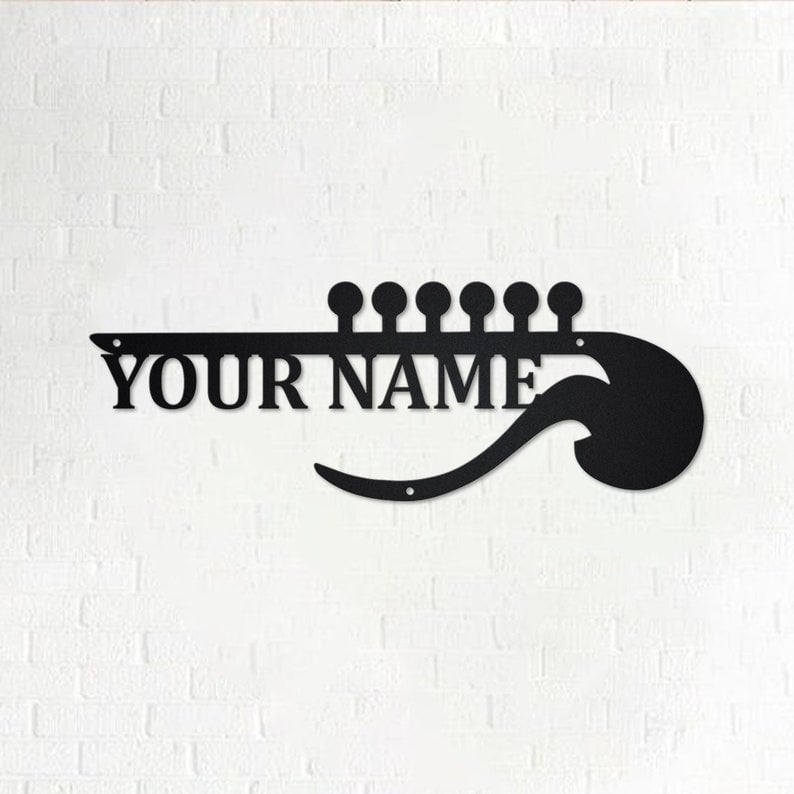Custom Guitar Musical instrument Personalized Guitar Teacher Name Sign Decoration For Room Guitar Custom Guitar