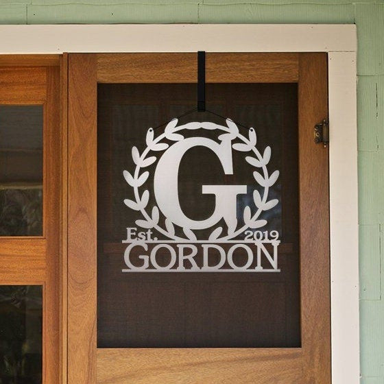 Housewarming Gift Realtor Closing Gift Modern Door Wreath