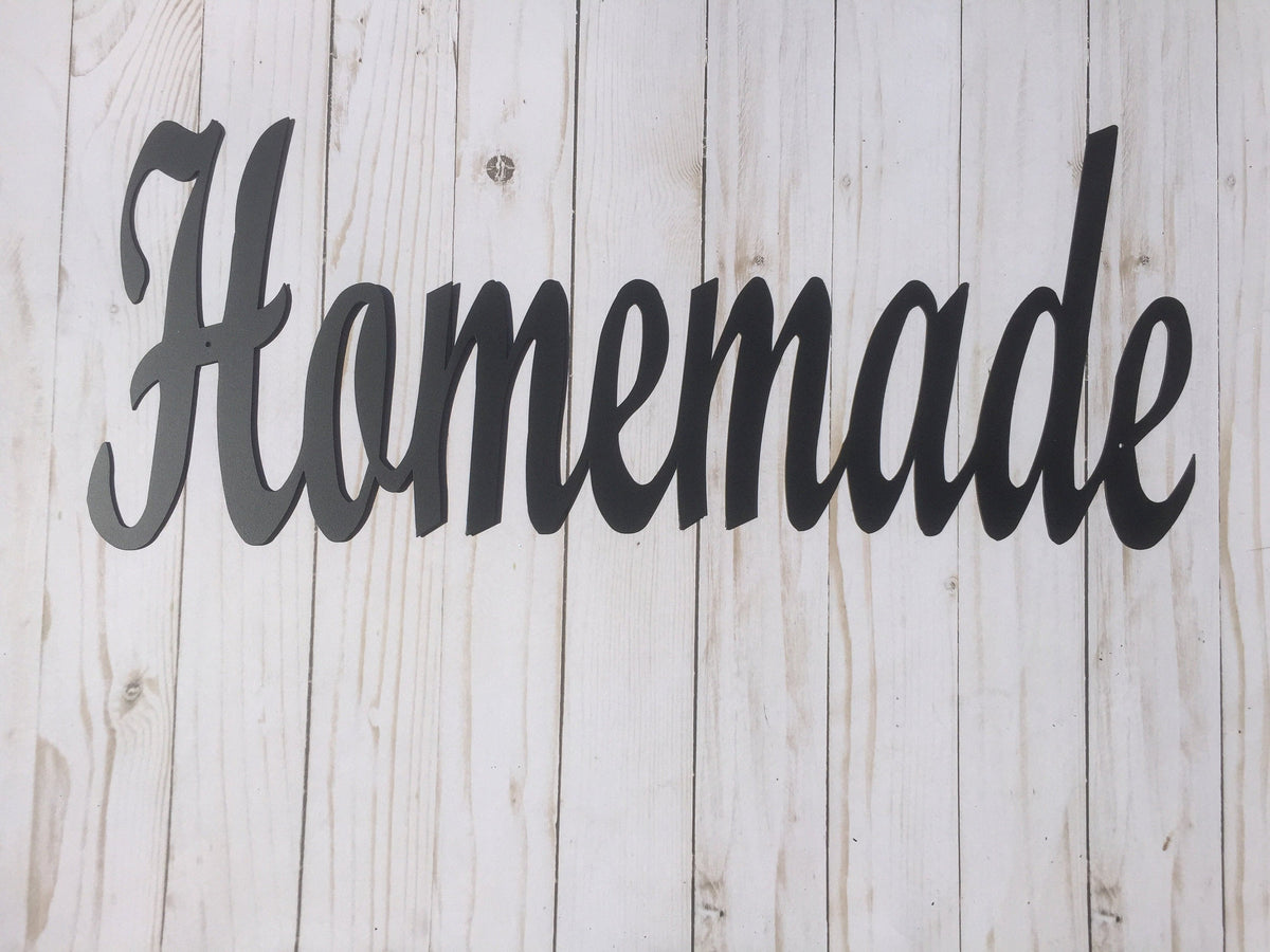 Homemade Metal Sign Farmhouse Decor Housewarming Gift Metal Words Wide Letter Metal Sign