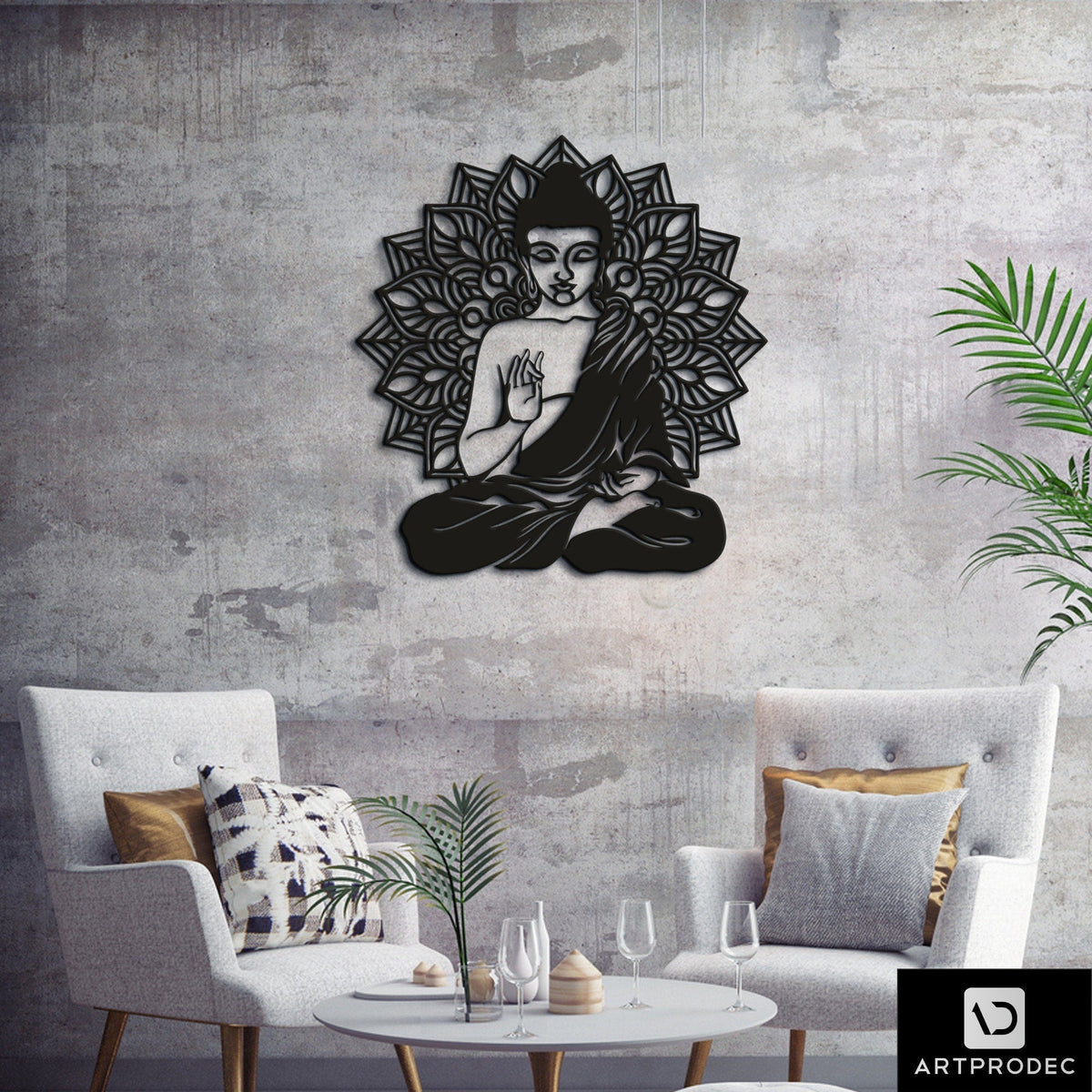 ZenMetal Wall Sign Metal Wall Hangingmetal Wall Yogazen Yoga Art Interior Wall Decor Metal Wall Zen Artzen Metal Sign