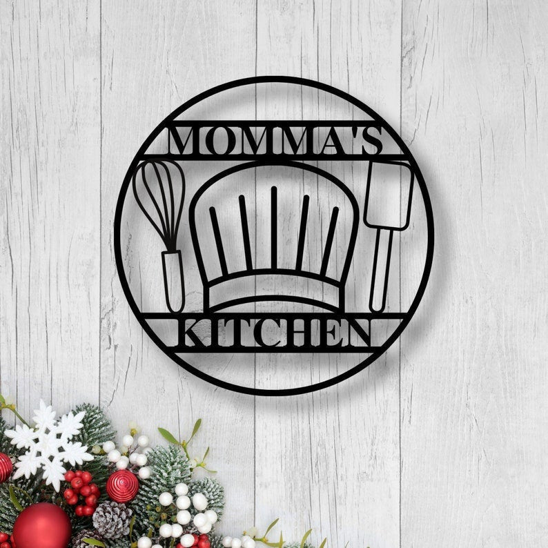 Personalized Metal Kitchen Sign Metal Cooking Sign Custom Metal Cooking Sign Personalized Kitchen Sign Metal Sign Gift For Mom Wife