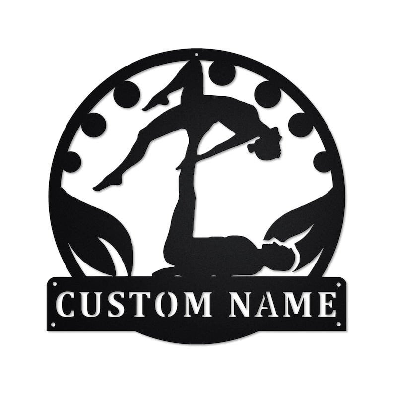 Personalized Acroyoga Metal Sign Acroyoga Acroyoga Metal Sign Acroyoga Lover Acroyoga Gift Acroyoga Yoga Gift