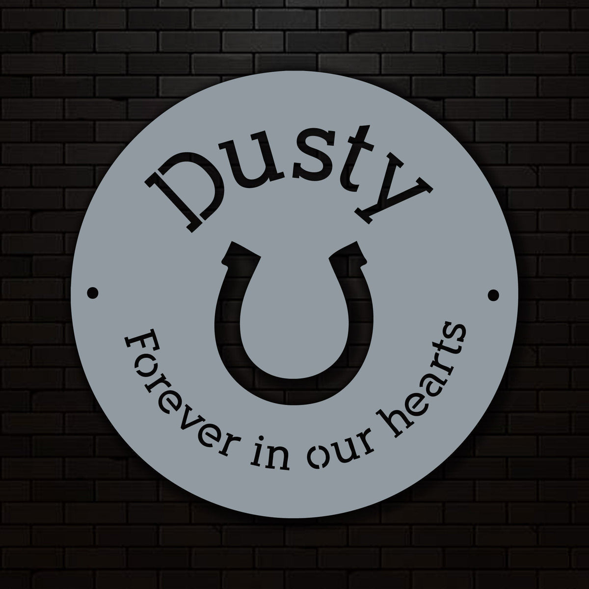Metal Laser Cut Pet Memorial Laser Cut Horse Memorial Pet Keepsake Horse Memorial Metal Horse Sign