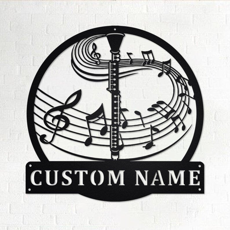 Custom Clarinet Personalized Clarinet Teacher Name Sign Decoration For Room Clarinet Custom Clarinet Clarinet