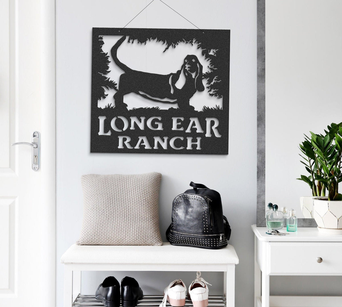 Basset Hound Hound Dog Long Ears Hunting Dog Custom Metal Sign