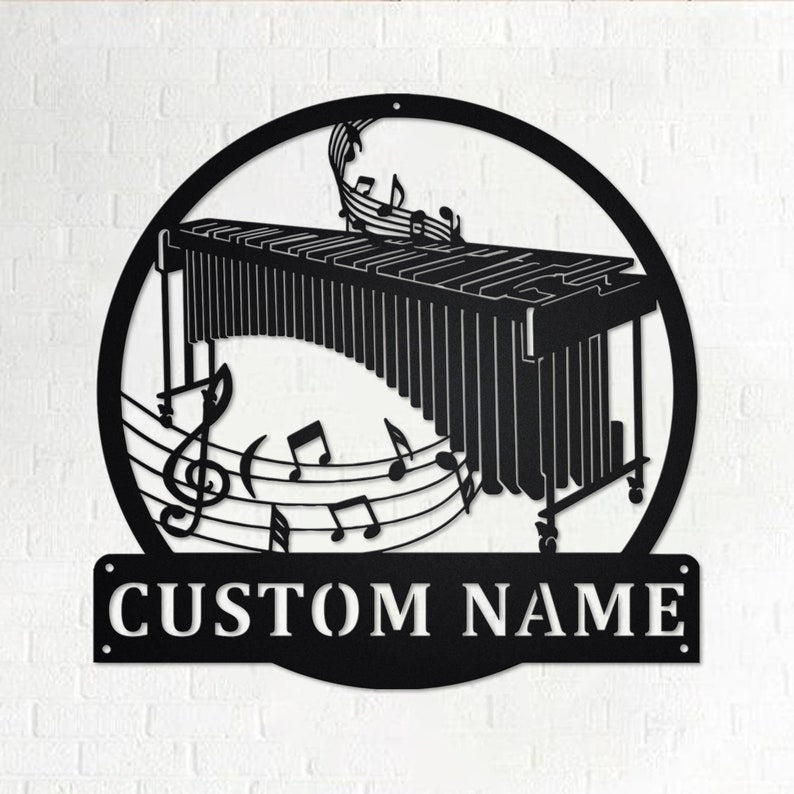 Custom Marimba Musical Instrument Personalized Marimba Teacher Name Sign Decoration For Room Marimba Marimba