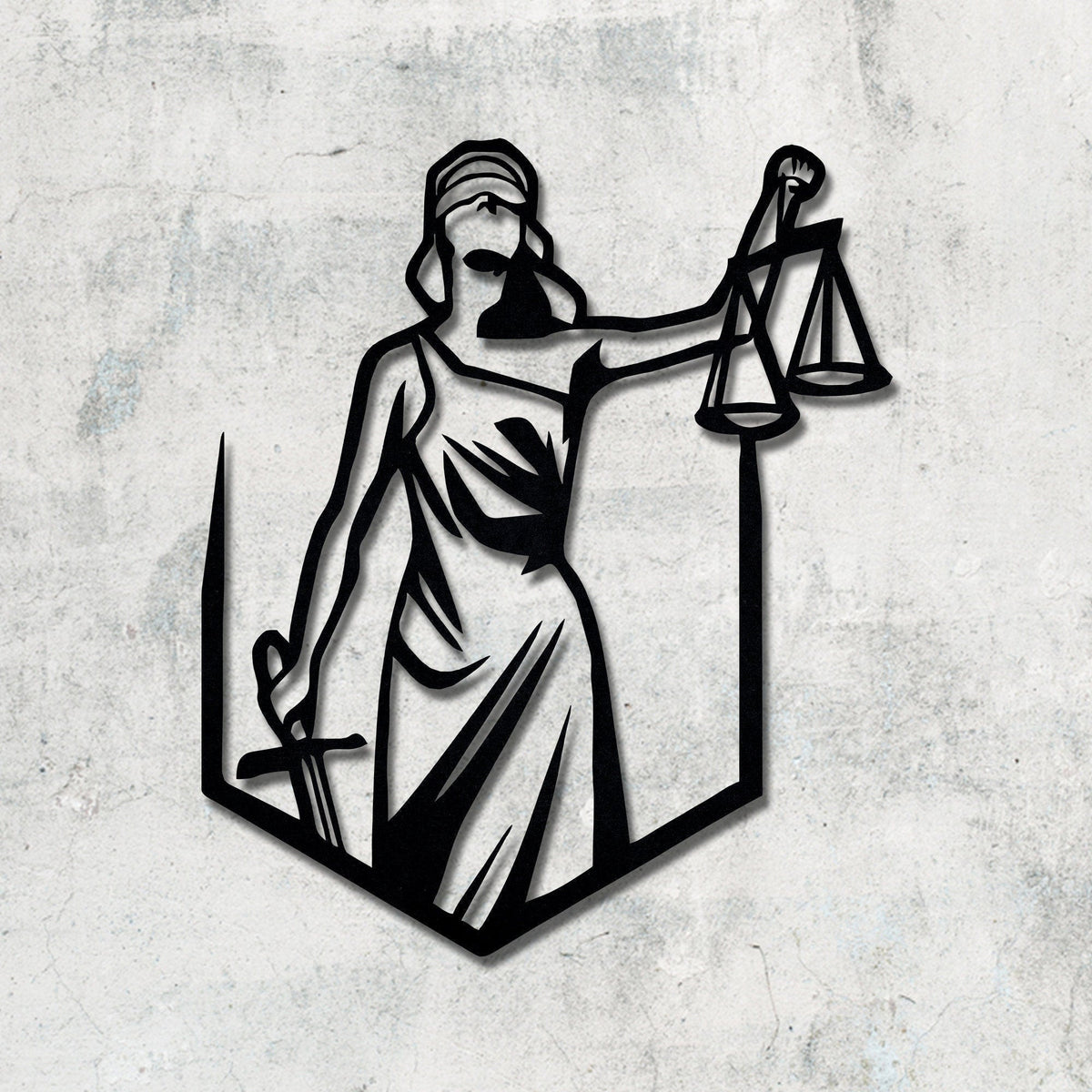 Justice Metal Wall Decorlawyer Giftlaw Office Wall Artcustom Metal Signlawyer Graduationlawyer Office Giftscales Of Justice
