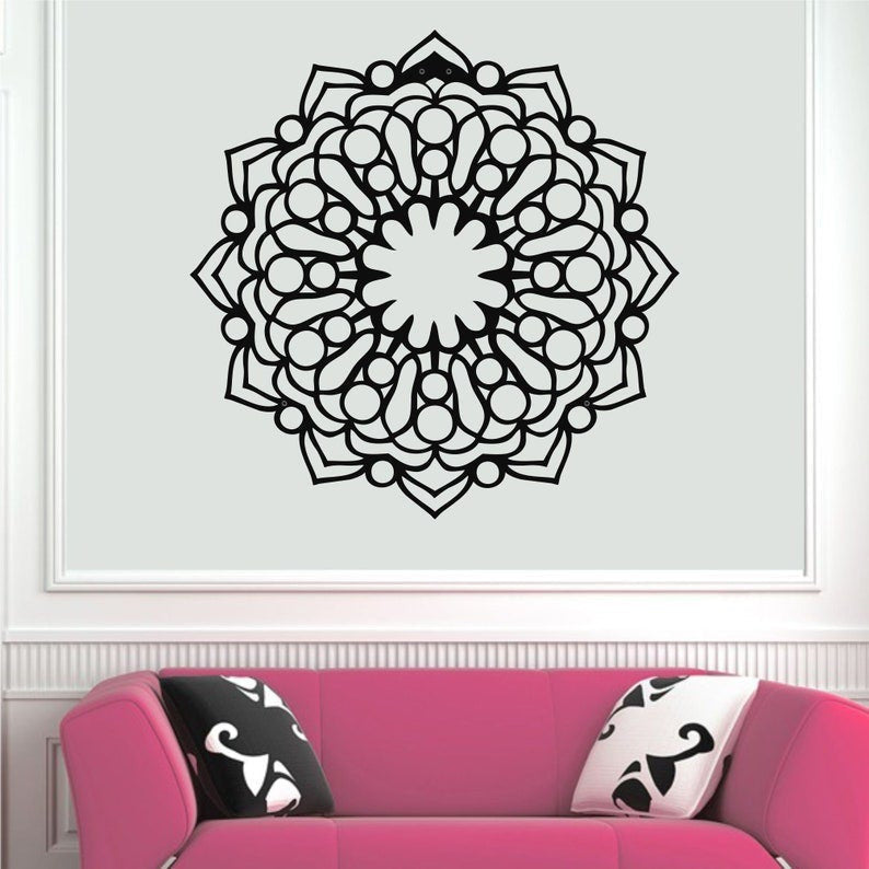 Mandala Decor Metal Mandala Bohemian Art Metal Wall Decor Home Living Room Decor Wall Hangings Yoga Decor