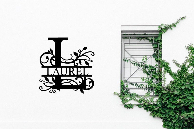 Personalized Family Name Sign Dxfonly Drawing File