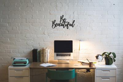 Be Beautiful Christmas Gifts Lettering Wall Decor Living Room Special Design New Home Gifts Farmhouse Decor