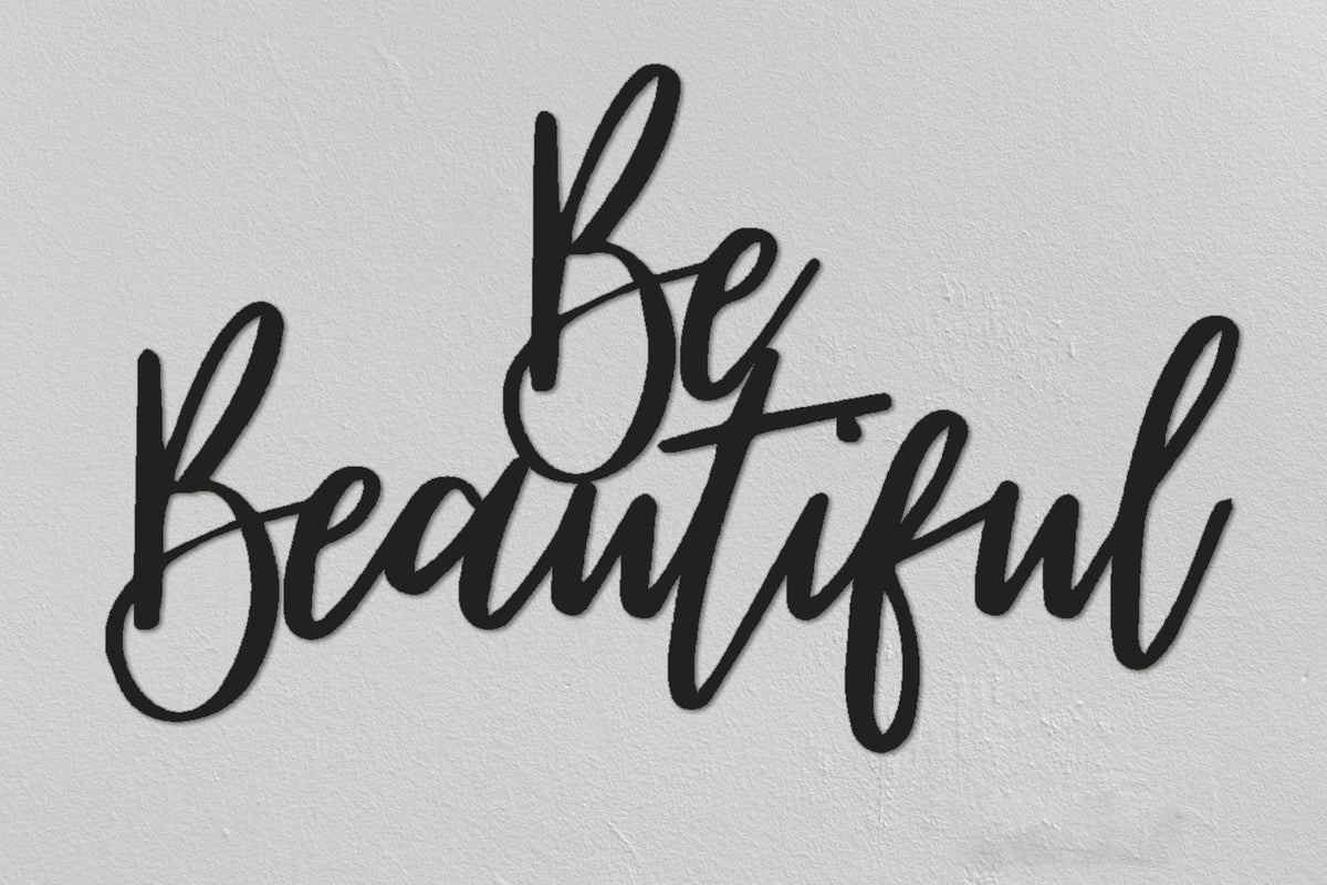 Be Beautiful Christmas Gifts Lettering Wall Decor Living Room Special Design New Home Gifts Farmhouse Decor