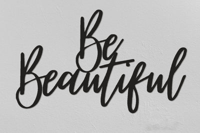 Be Beautiful Christmas Gifts Lettering Wall Decor Living Room Special Design New Home Gifts Farmhouse Decor