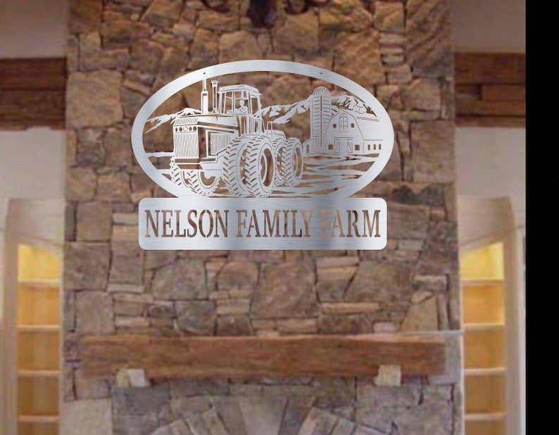 Personalized Family Farm Sign Personalized Farm Metal Sign