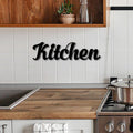 Kitchen Metal Art Wall Sign Cook Gift Idea Homemade Chef Gift Cursive Father's Day Gift Idea