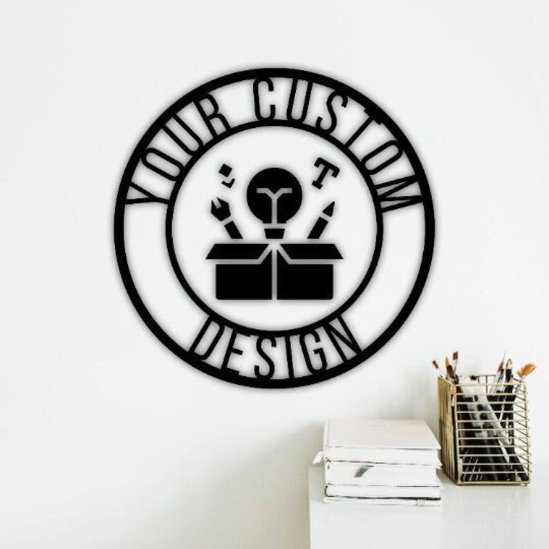 Custom Metal Words Your Custom Text Custom Name Script Metal Sign Personalized Metal Wall Decor Housewarming Gift