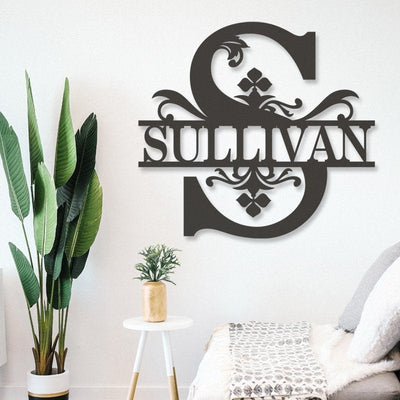 Custom Regal Monogramhousewarming Gift Personalized Metal Sign Custom Metal Sign