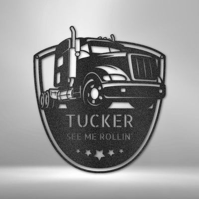 Personalized Garage Sign Custom Metal Sign Steel Garage Tool Sign Gift For Garage Owner 104 Roger Monogram Truck Driver Gifts