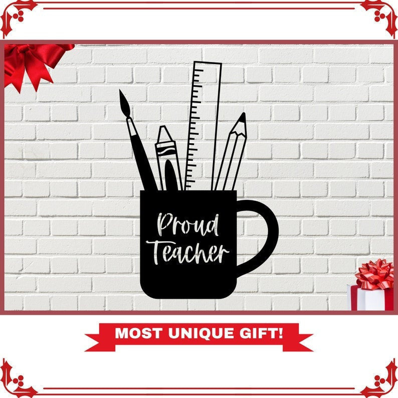 Teacher Gift Teacher Appreciation Gifts For Teachers Proud Teacher Wall Hanger Classroom Art Decor Teacher