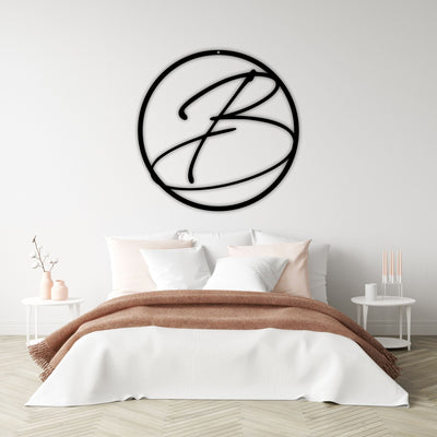 Metal Letter Family Sign Metal Letter Sign Last Name Letter Monogram Monogram Family Sign Initial Metal Monogram