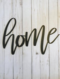 Home Metal Sign Farmhouse Decor Housewarming Gift Metal Words