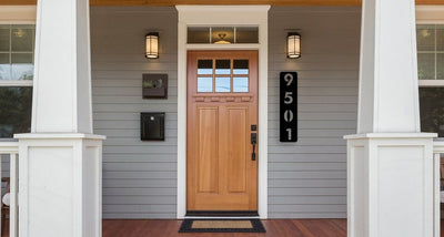 House Address Number Sign Vertical Wedding Gift Housewarming