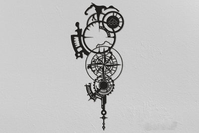 Compass Designed Mechanical Shaped Decorative Home Wall Decor Christmas Gifts Farmhouse Boussole Wall Art