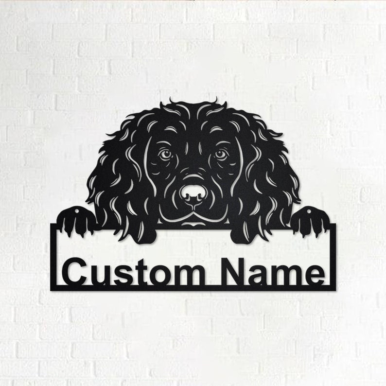 Personalized Boykin Spaniel Metal Sign Boykin Spaniel Dog Metal Sign Dog Lover Gift Custom Dog Boykin Spaniel