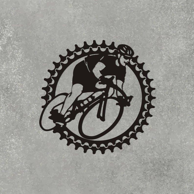 Bicycle Bicycle Metal Wall Decor Cycling Wall Sign Bicycle Housewarming Gift Metal World Map metal Sign