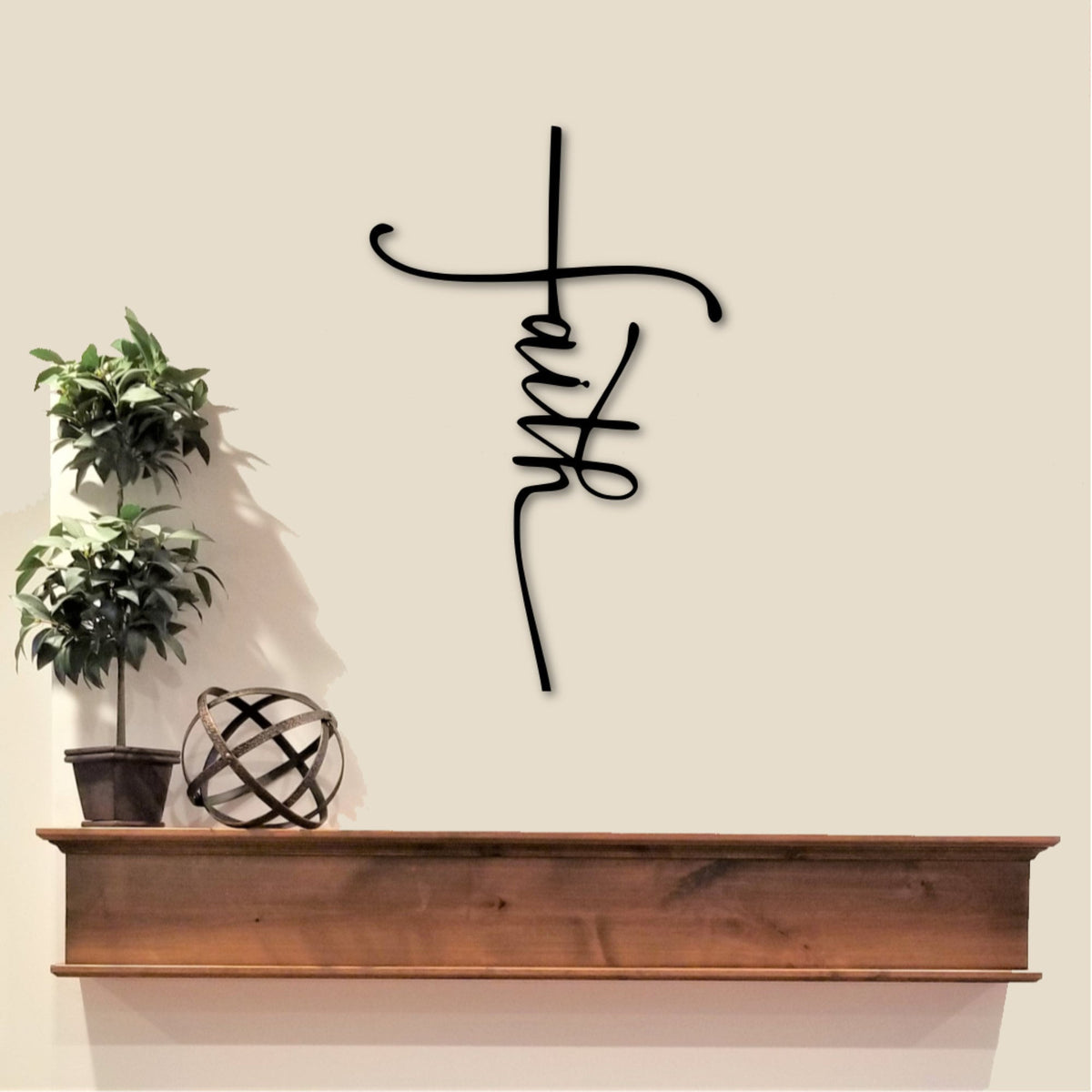 Faith Cross Sign Religious Christian Wall Hanging Religious Gift For Christians Inspirational Words For The Wall