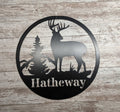 Personalized Metal Sign Deer Sign Hunting Gift Sign Custom Name Sign Metal Name Sign Outdoors Sign Huntin