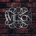 Metal Lasercut Personalised Family Monogram Family Surname