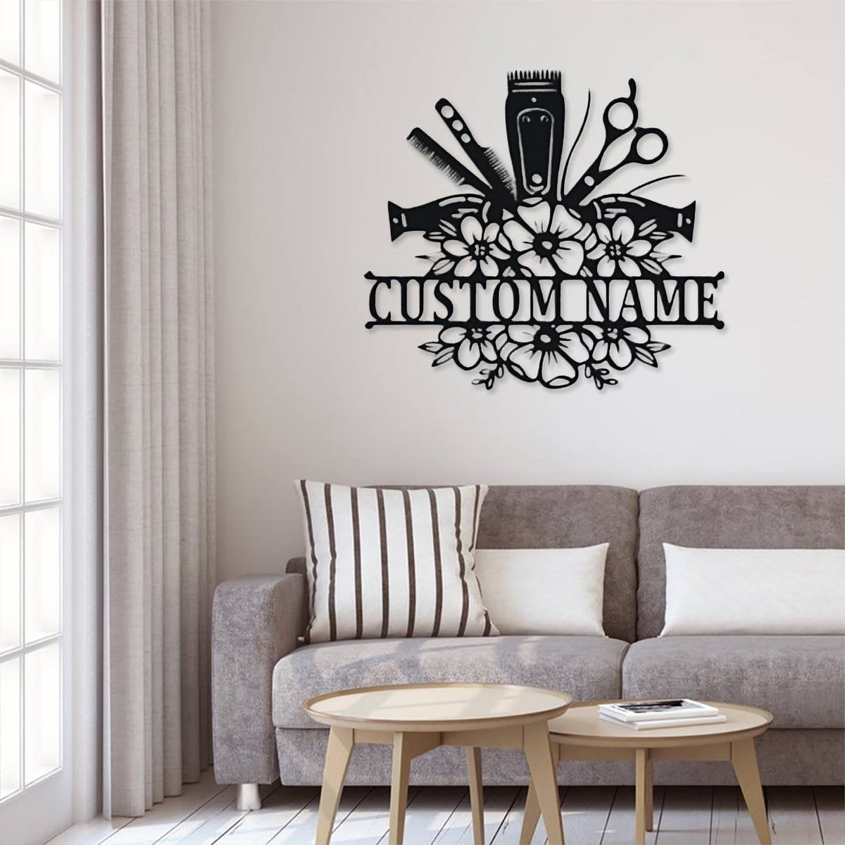 Hair Salon Metal Sign Gift For Hairdresser Cosmetology Gifts Hairdresser Sign Salon Opening Gift Hair Stylist Gift