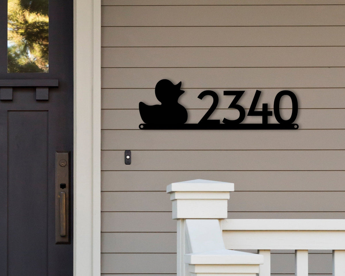 Duck Address Sign Duck Metal Sign Metal Duck Sign Hunting Sign Hunting Decor Hunting Camp Sign Hunter Gift Address Plaque Metal Sign