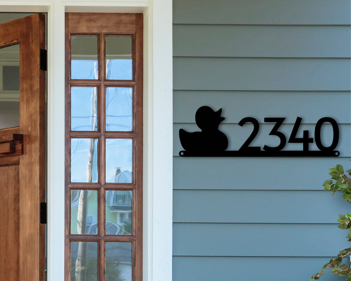 Duck Address Sign Duck Metal Sign Metal Duck Sign Hunting Sign Hunting Decor Hunting Camp Sign Hunter Gift Address Plaque Metal Sign