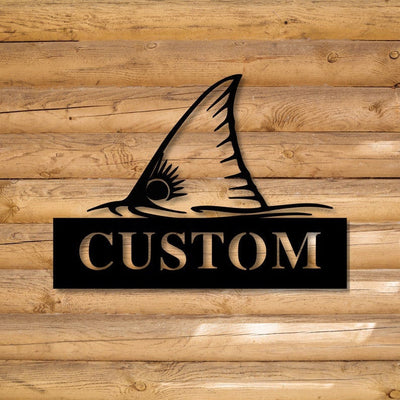 Custom Redfish Sign Metal Fish Sign Personalized Name Fish Sign Fish Address Sign L Gift For Fisherman Redfish Deep Sea Decor