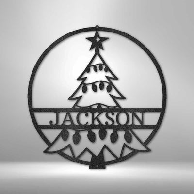Personalized Christmas Tree Monogram Christmas Gift Idea Holiday Housewarming Gift