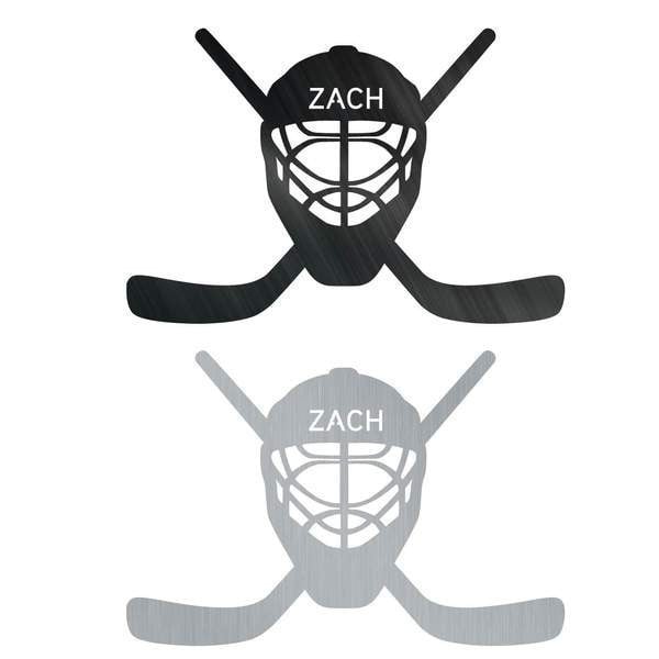 Hockey Sticks Monogram Customized Metal Signs Custom Metal Sign Custom Signs Metal Sign