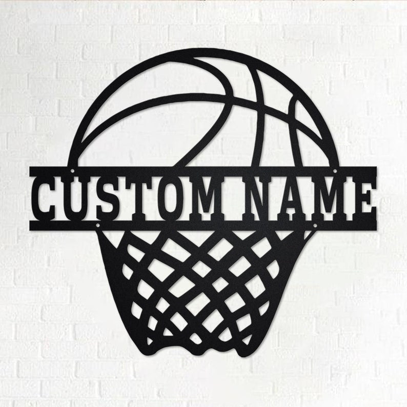 Personalized Basketball Metal Sign Basketball Basketball Metal wall Decor Basketball Lover Gift Custom Basketball