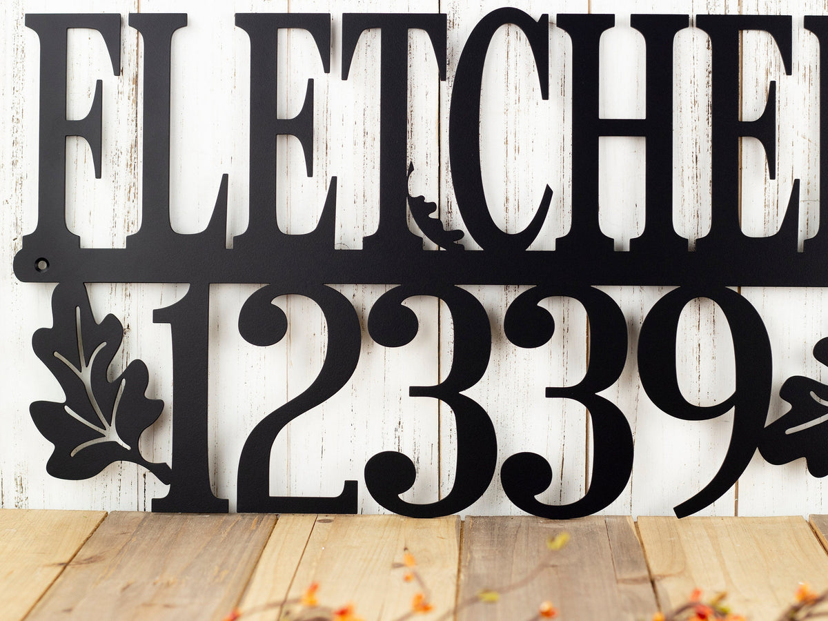 Custom Family Name And Address Metal Sign House Numbers Last Name Sign Outdoor Sign Custom Sign Address Plaque