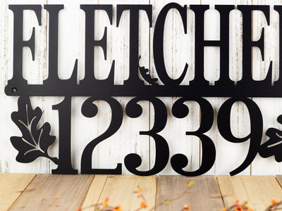 Custom Family Name And Address Metal Sign House Numbers Last Name Sign Outdoor Sign Custom Sign Address Plaque
