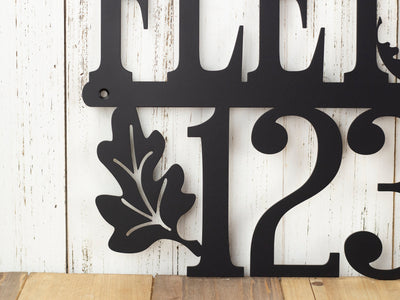 Custom Family Name And Address Metal Sign House Numbers Last Name Sign Outdoor Sign Custom Sign Address Plaque