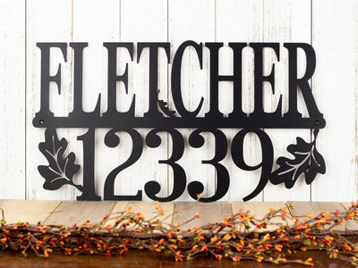 Custom Family Name And Address Metal Sign House Numbers Last Name Sign Outdoor Sign Custom Sign Address Plaque