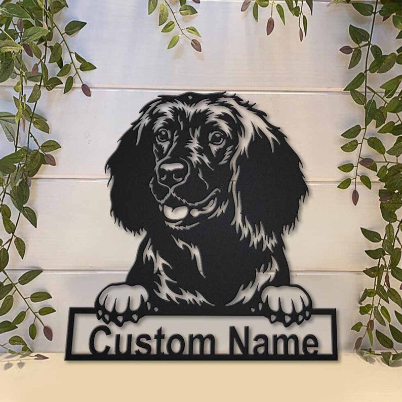 Personalized American Water Spaniel Dog Metal Sign Art Custom American Water Spaniel Metal Sign Dog Gift Animal Funny Birthday Gift
